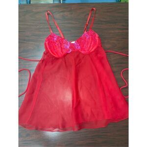 Vintage Sears Babydoll Lingerie by Inner Most with Lace Size Medium